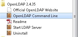 Командная строка OpenLDAP